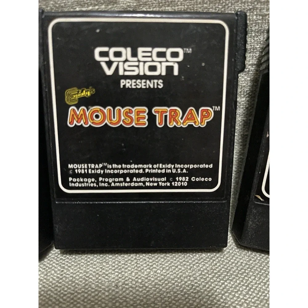 ColecoVision Game Lot 5 Cartridges Donkey Kong Jr Zaxxon Mouse Trap Roc n Rope